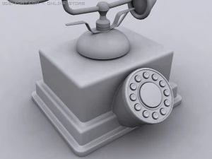 vintage telephone 3D Model