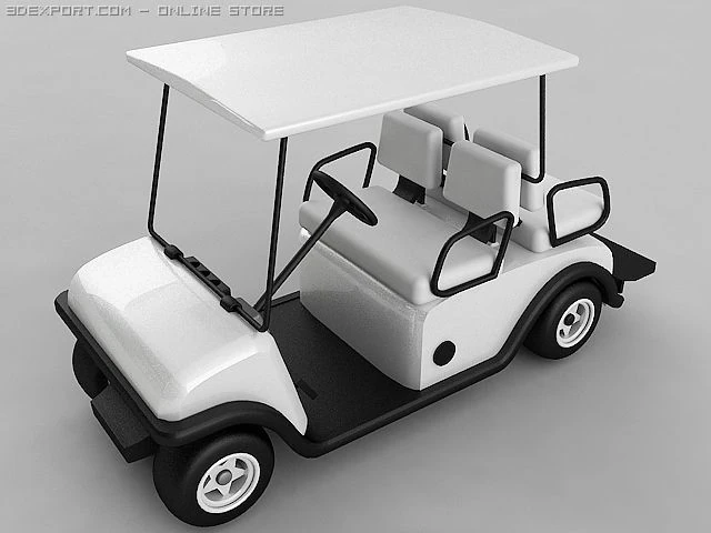 carrello da golf vray Modello 3D .c4d .max .obj .3ds .fbx .stl .blend 