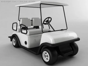 carrello da golf vray Modello 3D