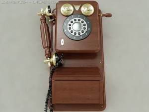 vintage wall phone 3D Model