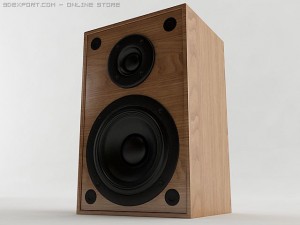 bookshelf speaker 3D 모델