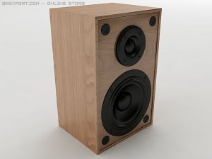 bookshelf speaker 3D 모델