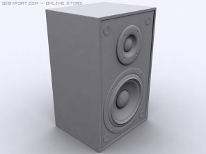bookshelf speaker 3D 모델