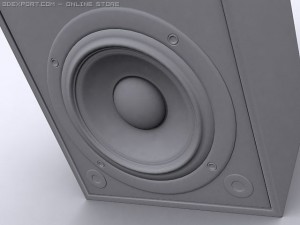 bookshelf speaker 3D 모델