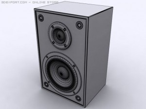 bookshelf speaker 3D 모델