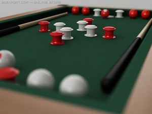 bumper pool table 3Dモデル