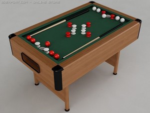 bumper pool table 3D मॉडल