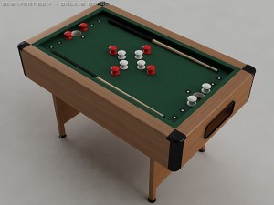bumper pool table 3D मॉडल
