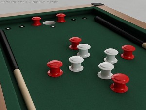 bumper pool table 3D मॉडल