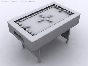 bumper pool table 3D मॉडल