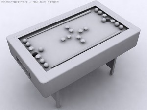 bumper pool table 3D मॉडल
