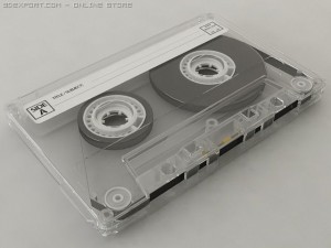 compact cassette tape 3D Model