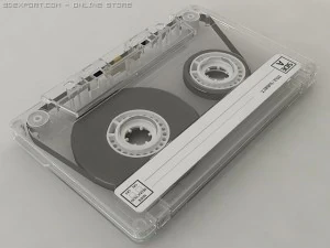 compact cassette tape 3D Model