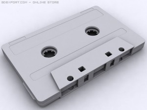 compact cassette tape Modèle 3D