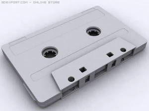 compact cassette tape 3D Model
