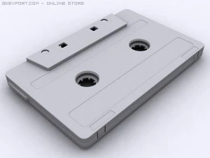 compact cassette tape 3D Model