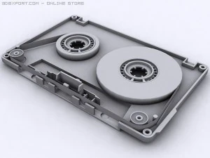 compact cassette tape 3D Model