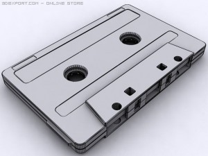compact cassette tape Modèle 3D