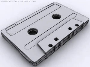 compact cassette tape 3D Model