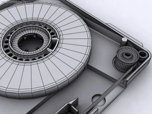compact cassette tape 3D Model