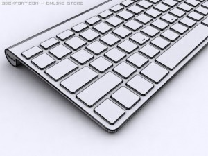 apple wireless keyboard Modèle 3D