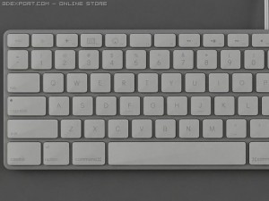 apple wired keyboard 3D Модель