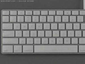 apple wired keyboard 3D Model