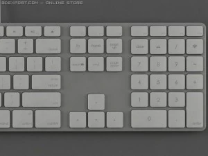apple wired keyboard 3D Model