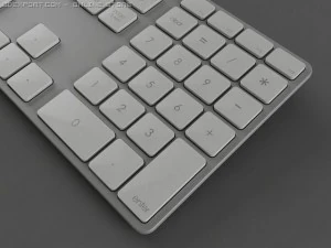 apple wired keyboard 3D Model