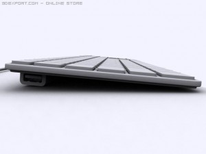 apple wired keyboard 3D Модель