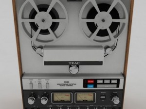 teac 5500 reel to reel player 3D मॉडल