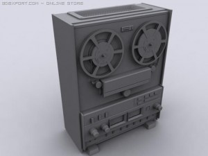 teac 5500 reel to reel player 3D मॉडल