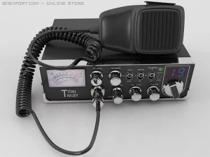 mobile cb radio 3D Model