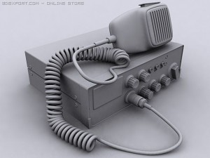 mobile cb radio 3D-Modell
