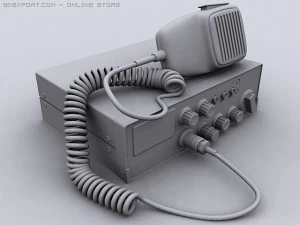 mobile cb radio 3D Model