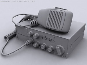 mobile cb radio 3D-Modell