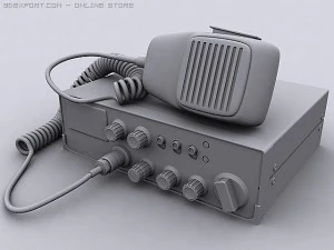 mobile cb radio 3D Model