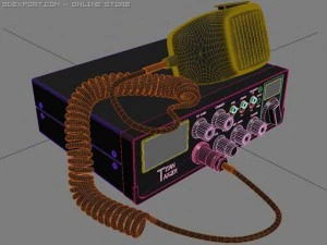 mobile cb radio 3D Model