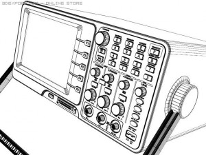 digital oscilloscope 3D Model