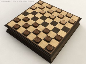 checkers Modèle 3D