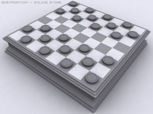 checkers Modèle 3D