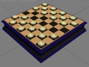 checkers 3D Model