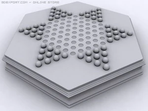 chinese checkers 3D Model