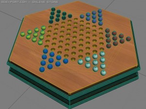 chinese checkers 3D मॉडल
