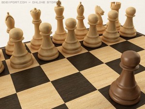 chess set Modello 3D