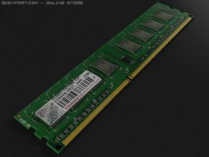 DDR3 램 3D 모델