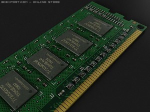 ddr3 ram 3D मॉडल