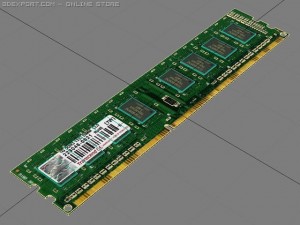 ddr3 ram 3D मॉडल