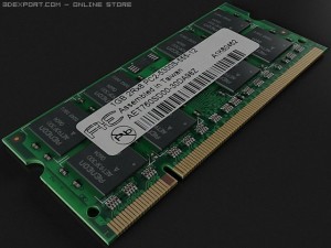 ddr2 sodimm ram 3D Model