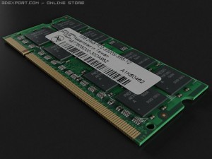 ddr2 sodimm ram 3D Модель